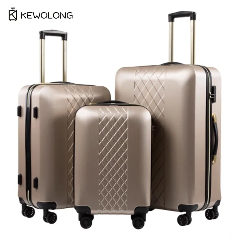 Novo design 20/24/28 Polegada bagagem de roda de avião super silenciosa com trava tsa, mala de check-in anti-arranhões de grande capacidade